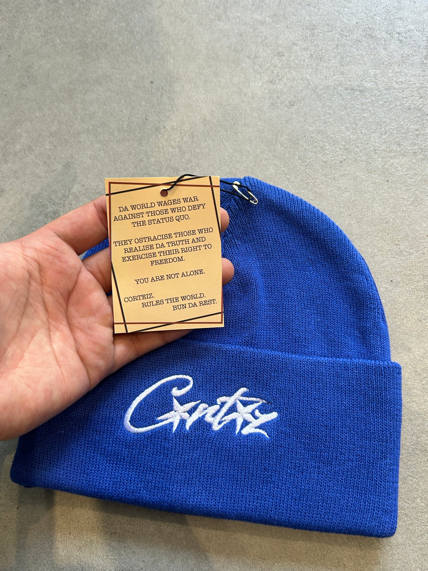 Corteiz Beanie Blue - One size - Brand new