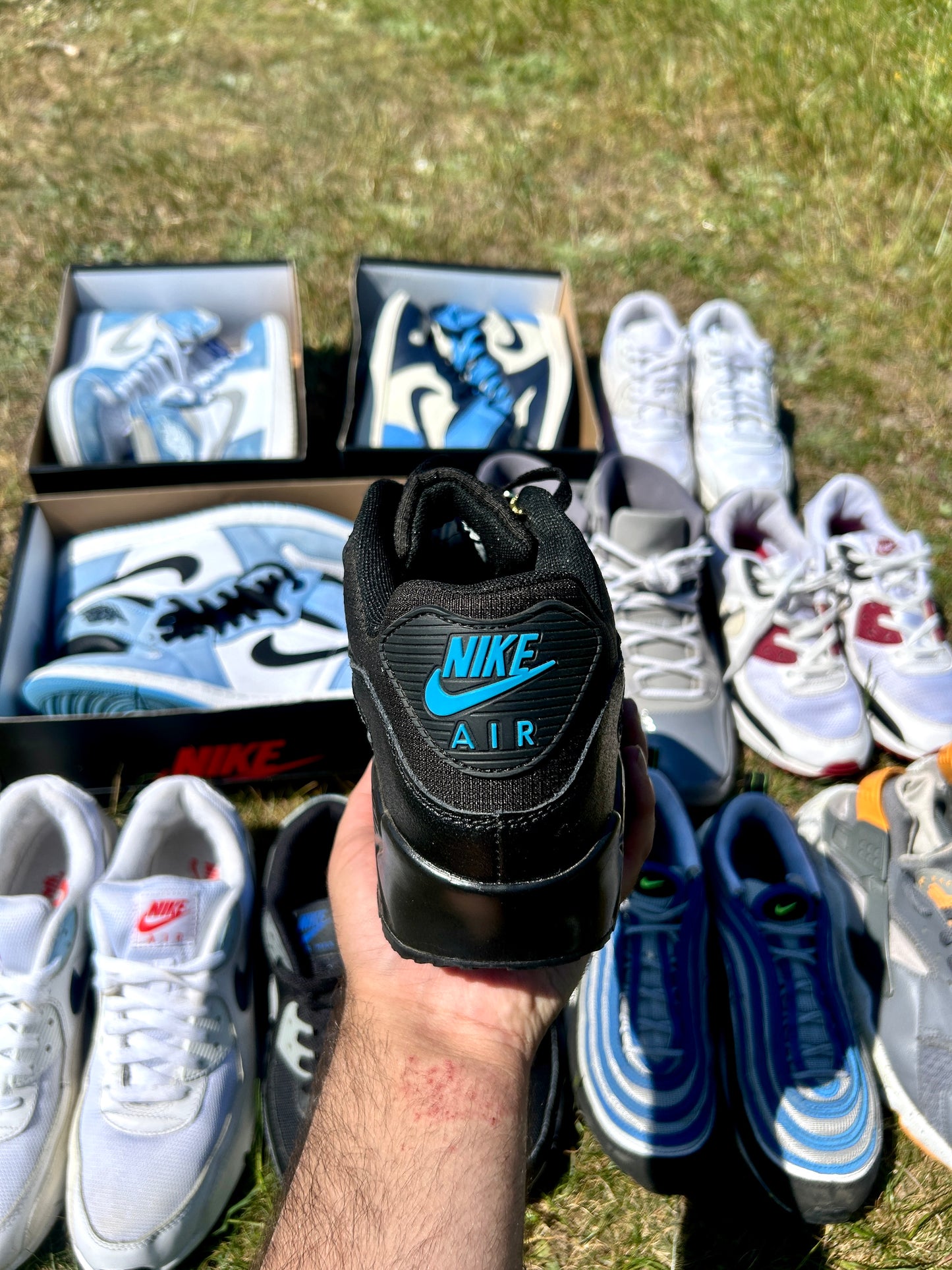 Nike Air Max 90S - Black & Blue - UK size 9